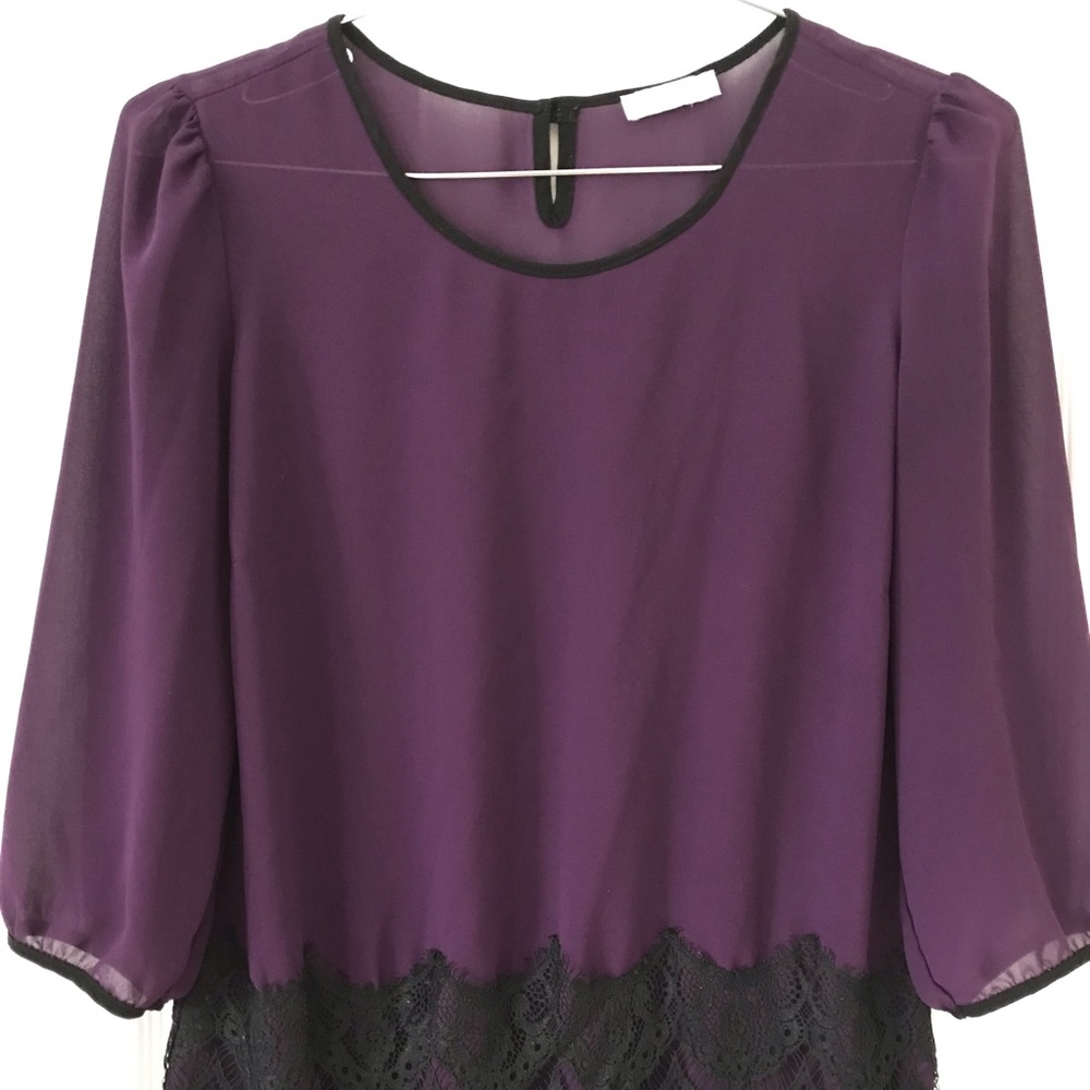 Gorgeous Plum/ Deep Purple DownEast Blouse.